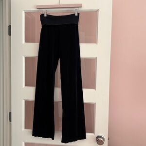 Hard Tail Black Wide Leg Pants